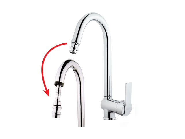 Sink Mixer With Pull-Out Spiral Spring Tap