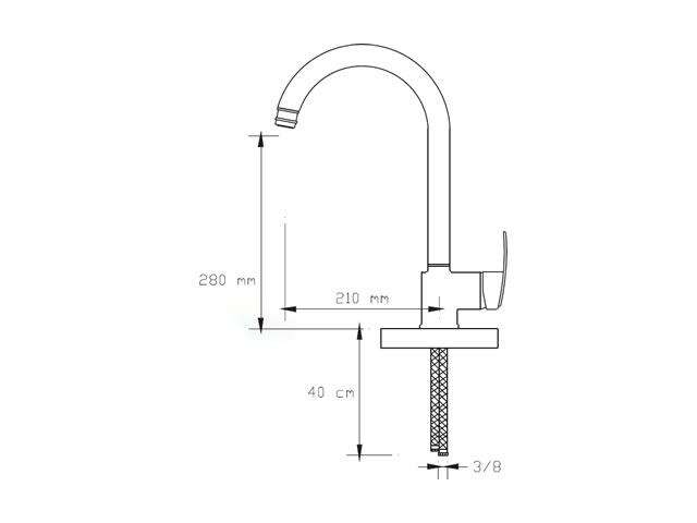 Sink Mixer With Pull-Out Spiral Spring Tap