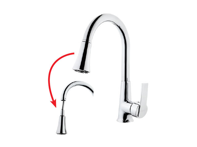 Sink Mixer With Pull-Out Spiral Spring Tap