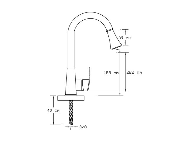 Sink Mixer With Pull-Out Spiral Spring Tap