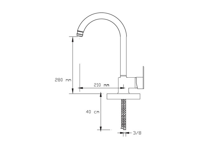 Sink Mixer With Pull-Out Spiral Spring Tap