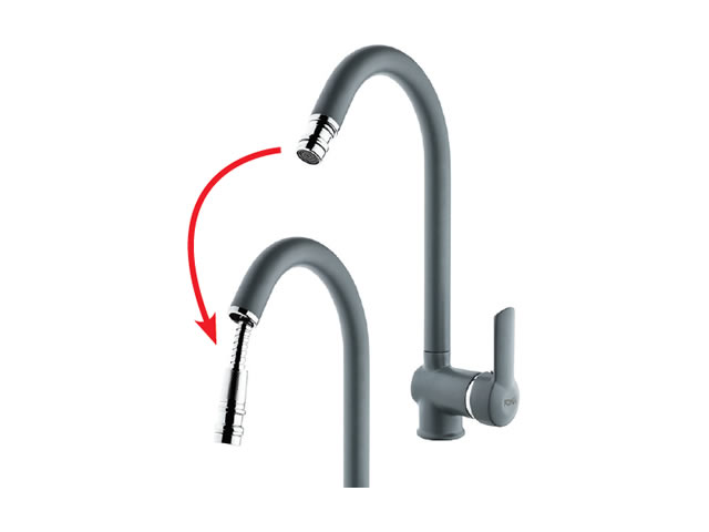 Sink Mixer With Pull-Out Spiral Spring Tap