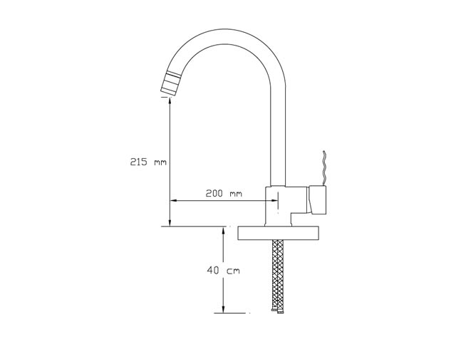 Sink Mixer With Pull-Out Spiral Spring Tap