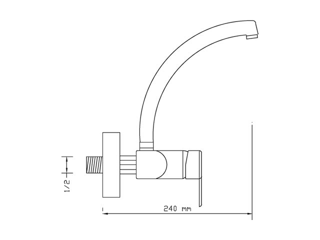 Sink Mixer Wall Mounted