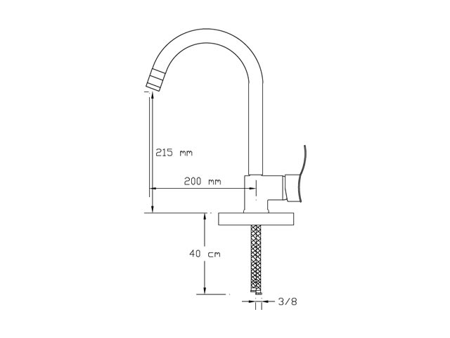 Sink Mixer With Pull-Out Spiral Spring Tap