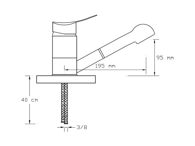 Sink Mixer With Pull-Out Spiral Spring Tap