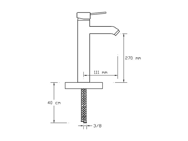 Long Type Basin Mixer