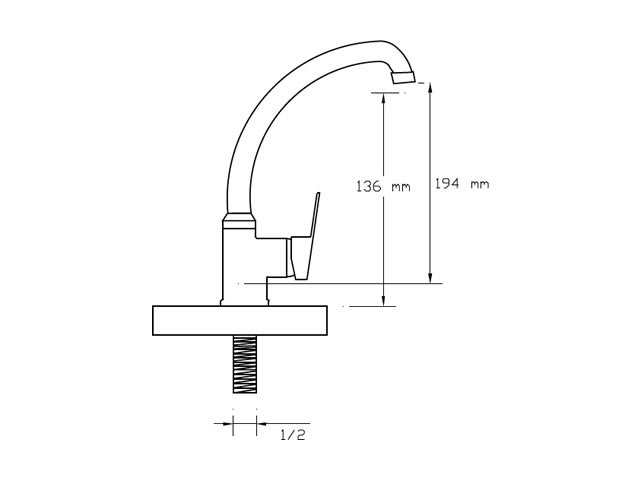 Single Bottom Tap