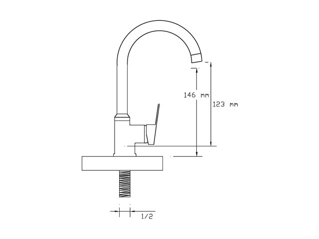 Single Bottom Tap