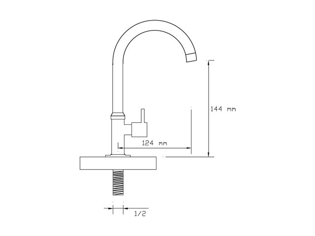 Single Bottom Tap