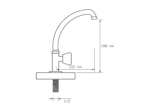 Single Bottom Tap