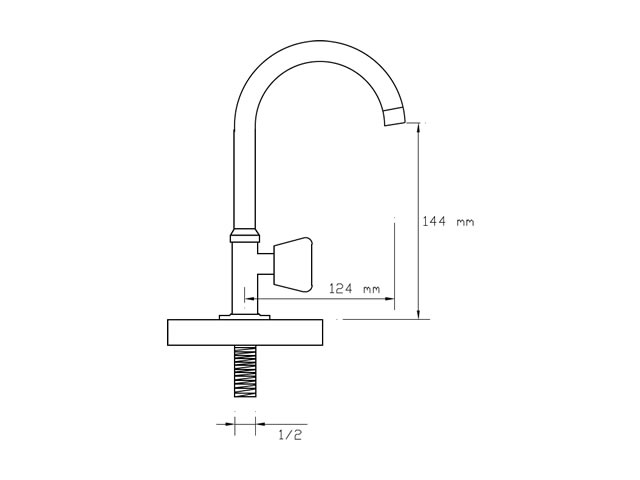 Single Bottom Tap