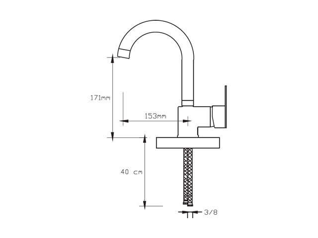 Basin Mixer (Black Pearl)