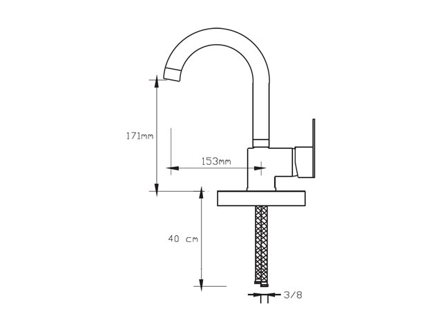 Basin Mixer (Antique Copper)