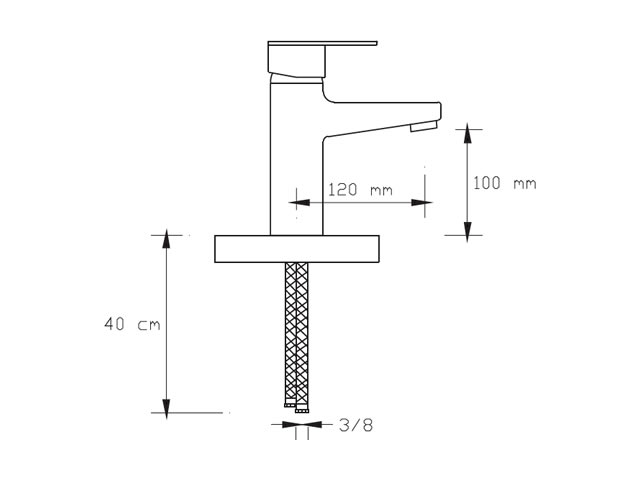 Basin Mixer (Anthracite Grey)