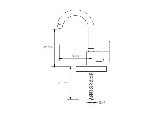 Basin Mixer (Anthracite Grey)