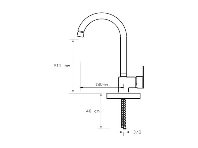 Sink Mixer (Matte Black)