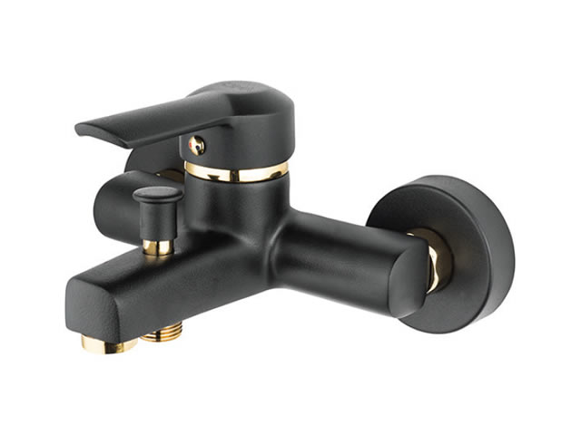 Bath Mixer (Matte Black - Gold)