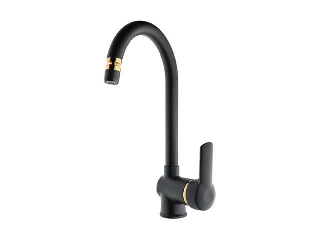 Sink Mixer (Matte Black - Gold)