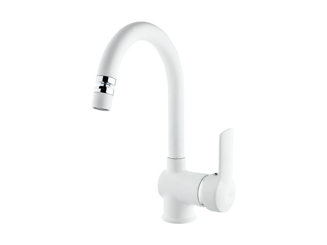 Basin Mixer (Matte White)