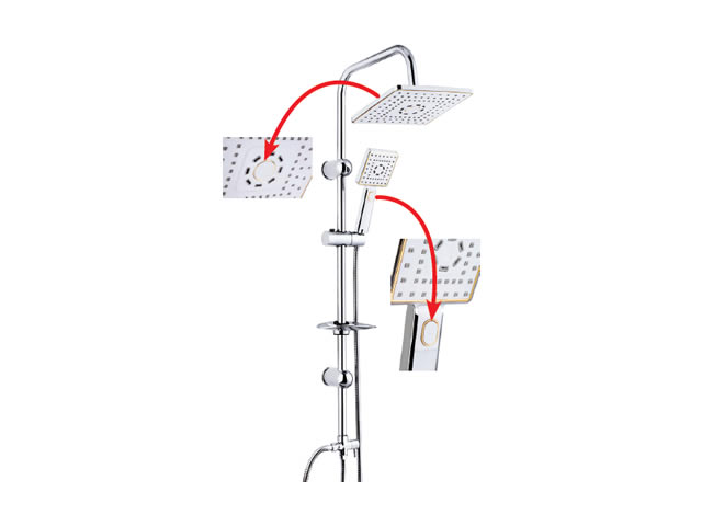 Tower Sliding Shower Set Square