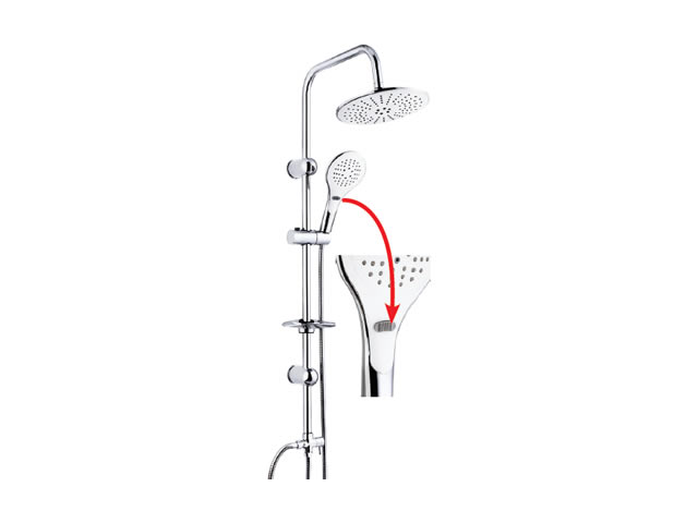 Tower Sliding Shower Set Round